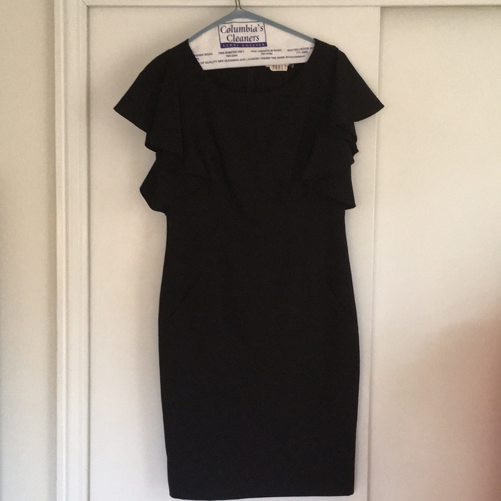 Calvin Klein knee-length black dress size 8.